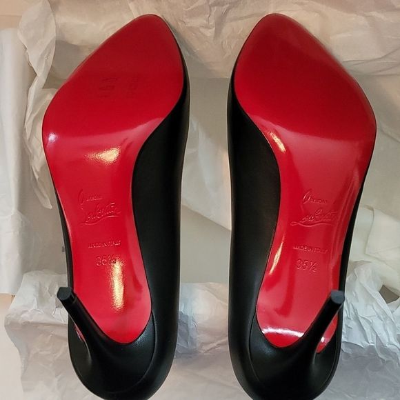 NWT/BOX Christian Louboutin Eloise 85 Nappa Shiny Black sz 35.5 - Picture 6 of 12